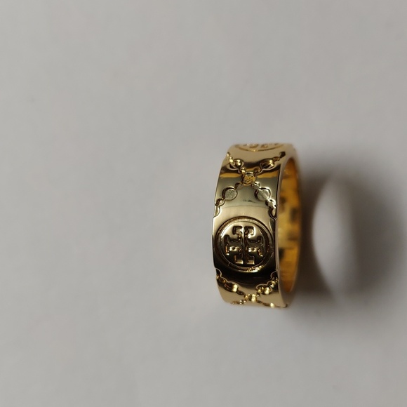 Tory Bruch ICON T MONOGRAM RING Size 8 - Picture 7 of 9
